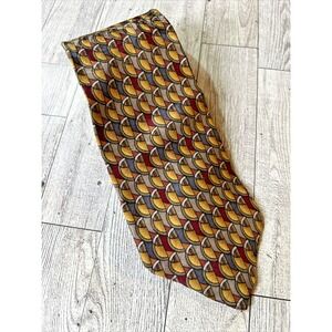 Jerry Garcia Neck Ties 100% Silk‎ Men's Tie Red Beige Tan Career Business Office